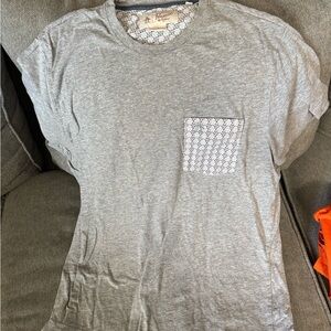 Original Penguin Gray T-Shirt with Geometric Pattern